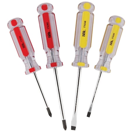 All-Source Slotted & Phillips Screwdriver Set 4-Piece 376329